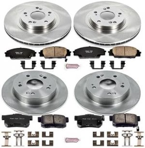 Honda Civic Brake Kit - Front + Rear - PowerStop - Autospecialty Rotors + Z17 Evolution Plus Ceramic Pads - `06-`11 Honda Civic Brake Kit - Front + Rear - PowerStop - Autospecialty Rotors + Z17 Evolution Plus Ceramic Pads - `06-`11